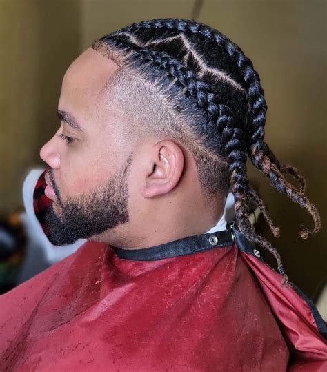 taper with braids|taper with braids on top.